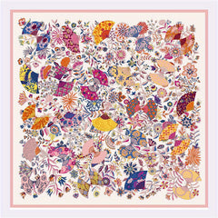 Vintage Oil Painting Print Square Scarf