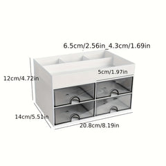 Double Layer Desktop Organizer Drawer Storage Box