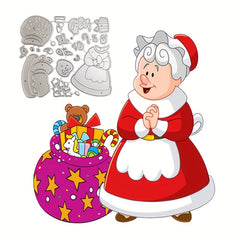 Santa Claus Christmas Metal Cutting Dies Stencil Template Scrapbooking