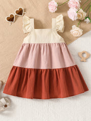 Baby Girls Ruffle Trim Cami Dress for Summer