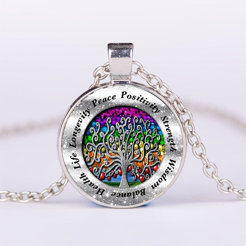 Tree Of Life Round Pendant Necklace for Kids