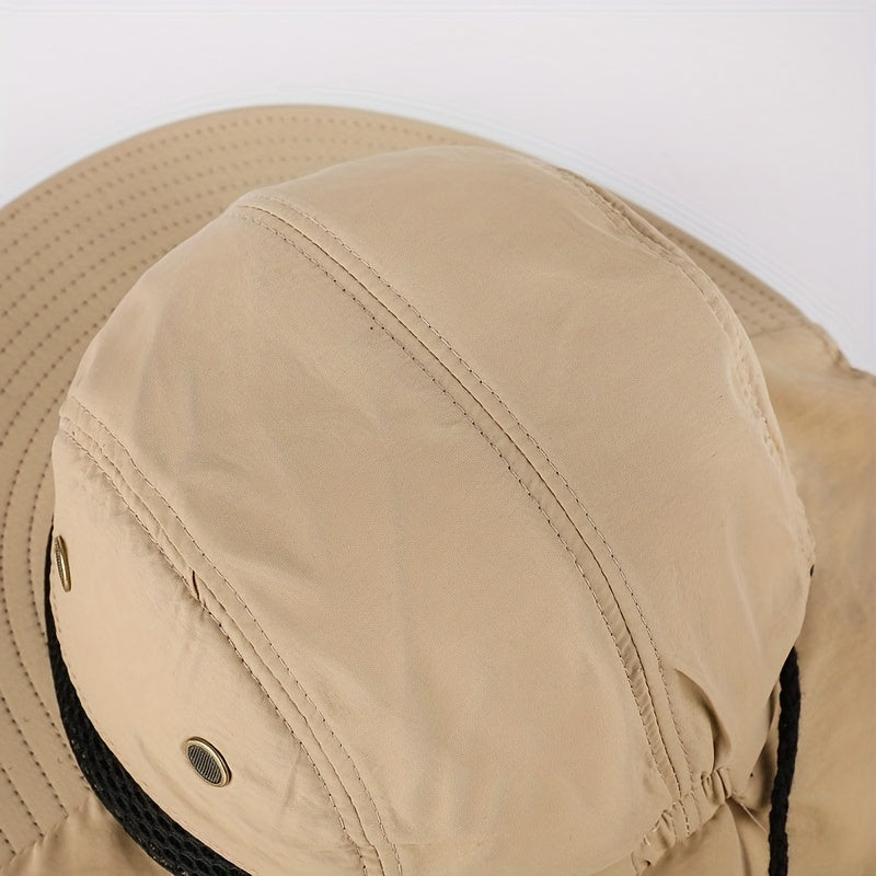 Sun Protection Bucket Hat with Neck Flap Unisex