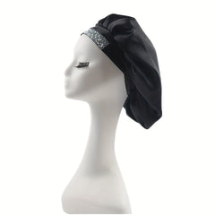 Soft Satin Bonnet Elastic Hair Bonnet for Women