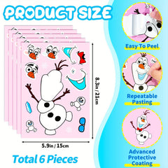 Fairy Tale Character Face Changing Puzzle Stickers