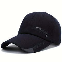 Baseball Cap Print Long Brim Cap Classic Adjustable Plain Hat