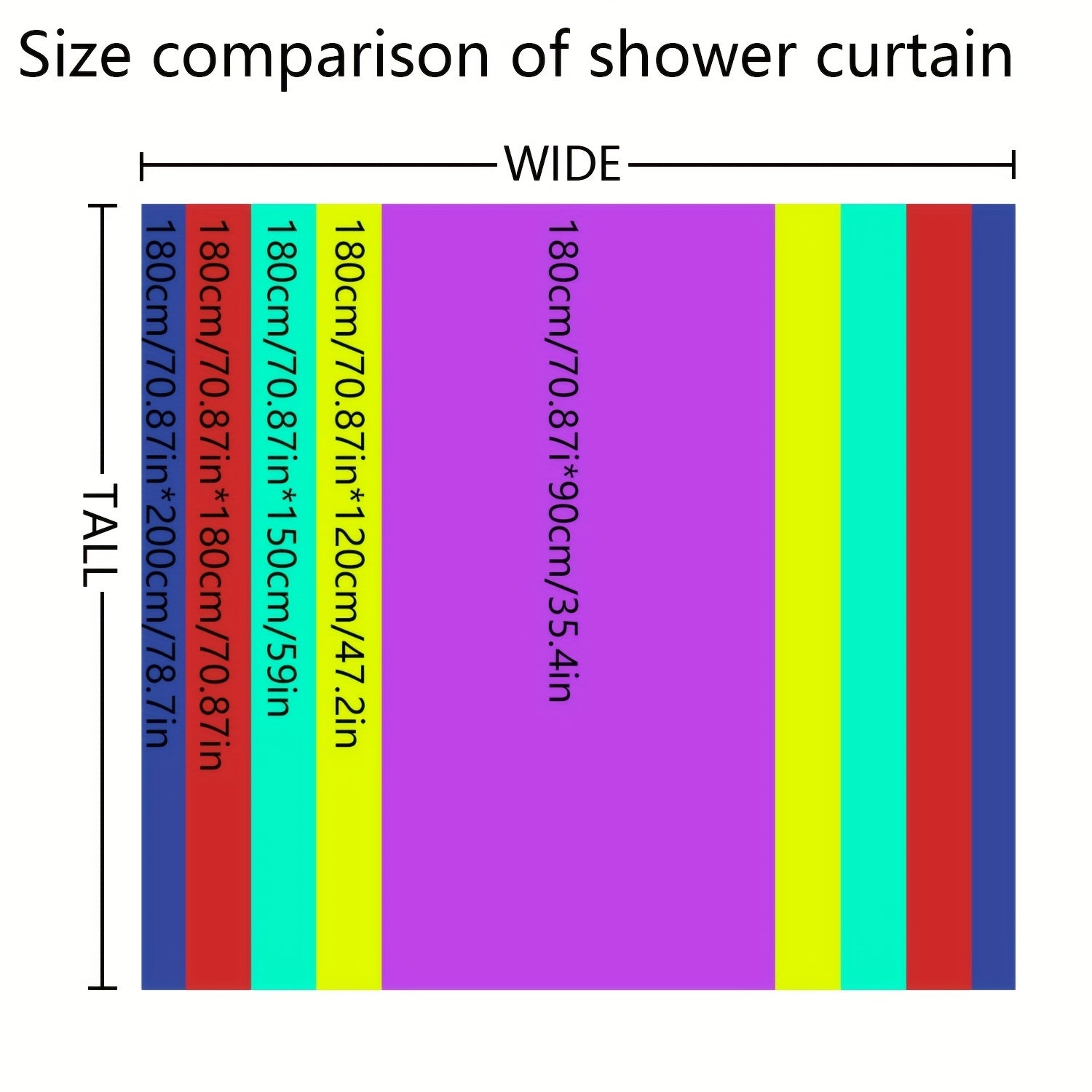 Colorful Floral Shower Curtain Waterproof Bathroom Accessory