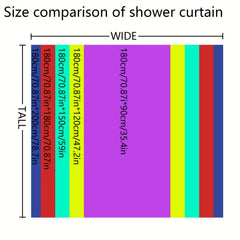 Colorful Floral Shower Curtain Waterproof Bathroom Accessory