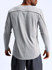 Sports Fitness Quick Drying Long Sleeved T-Shirt for Basketball Running