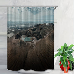 Volcanic Salt Lake Pattern Curtain Tapestry Waterproof Blanket