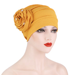 Ladies Pearl Bandana Hat Solid Beanie Valentines