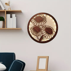 LED Flower Shape Wooden Lamp Home Decoration