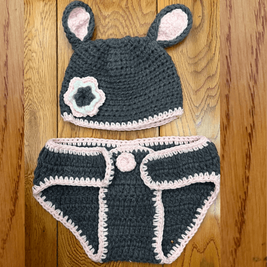 Crochet Baby Rabbit Outfits Newborn Photography Prop Clothes Infant Costume