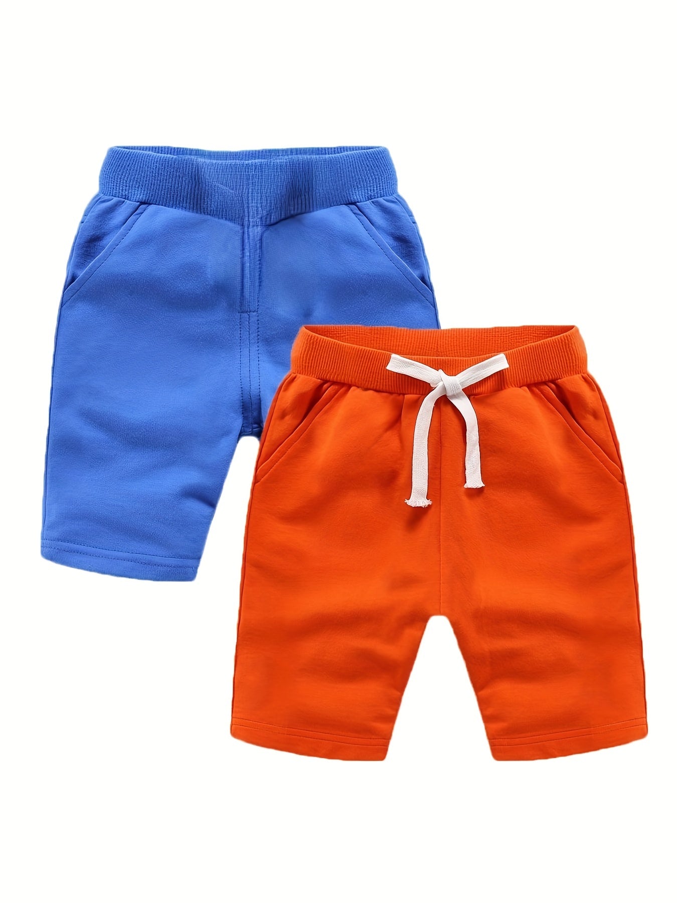 Boys Basic Solid Active Shorts for Summer Outdoor