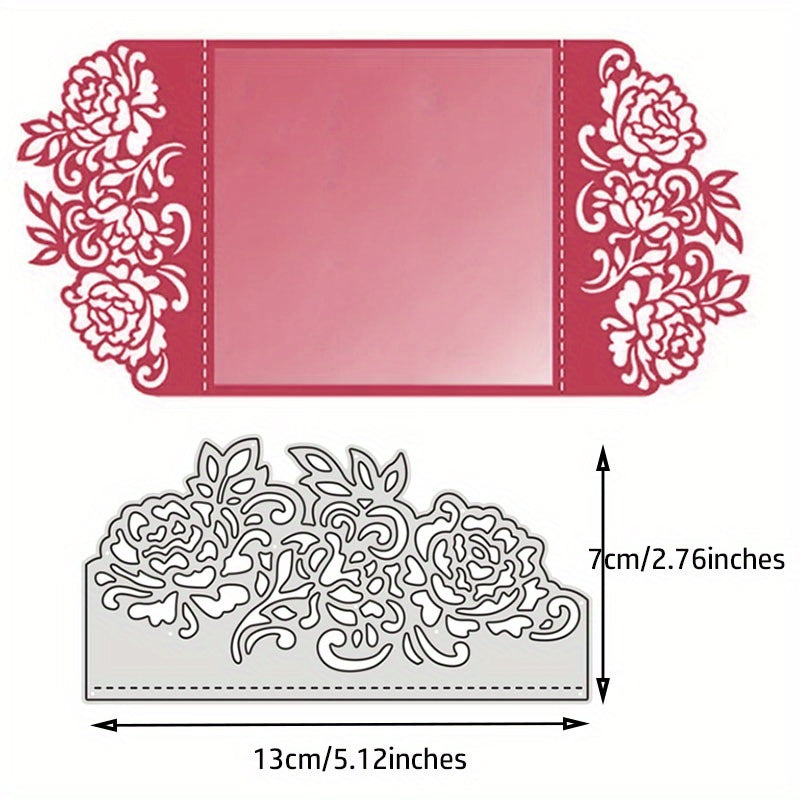 2Pcs Flower Metal Cutting Dies for DIY Scrapbooking Album