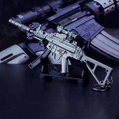 Alloy MP5 Sub Machine Gun Model for Keychains Car Accessories Necklaces