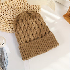 Fashionable Twist Woolen Beanie Hat Autumn Winter Ski Cold Hat
