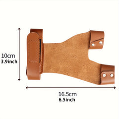 1pc Cowhide Archery Protection Glove 2 Finger