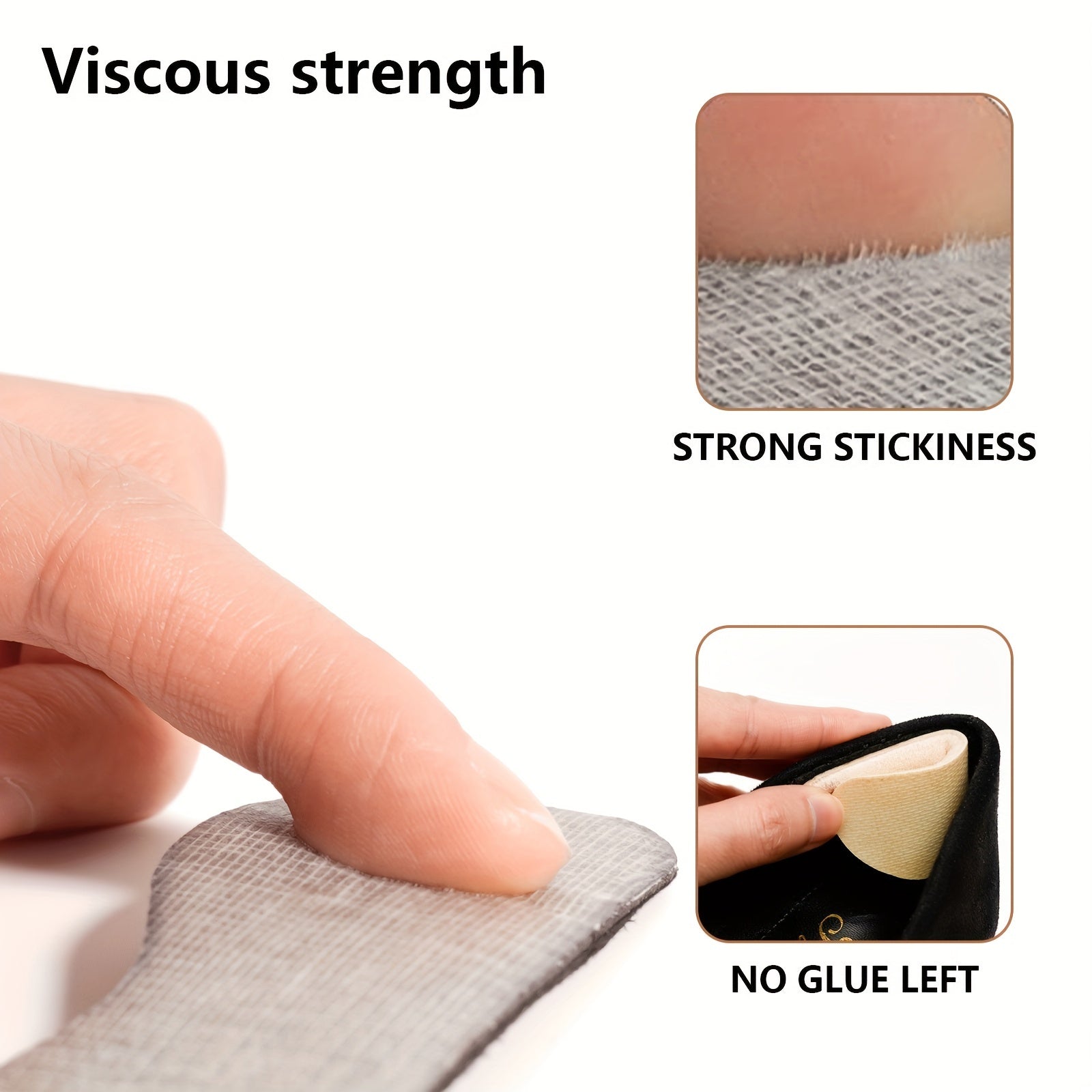 4D Sponge Heel Insoles Anti Wear Heel Stickers Thickened Heel Pad