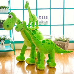 Soft Velociraptor Dinosaur Stuffed Animal Green Eyes Smile
