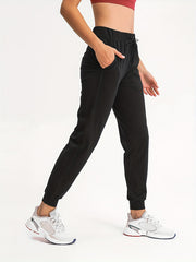 Elastic Waist Jogger Pants Loose Fit Fitness Running Trouser