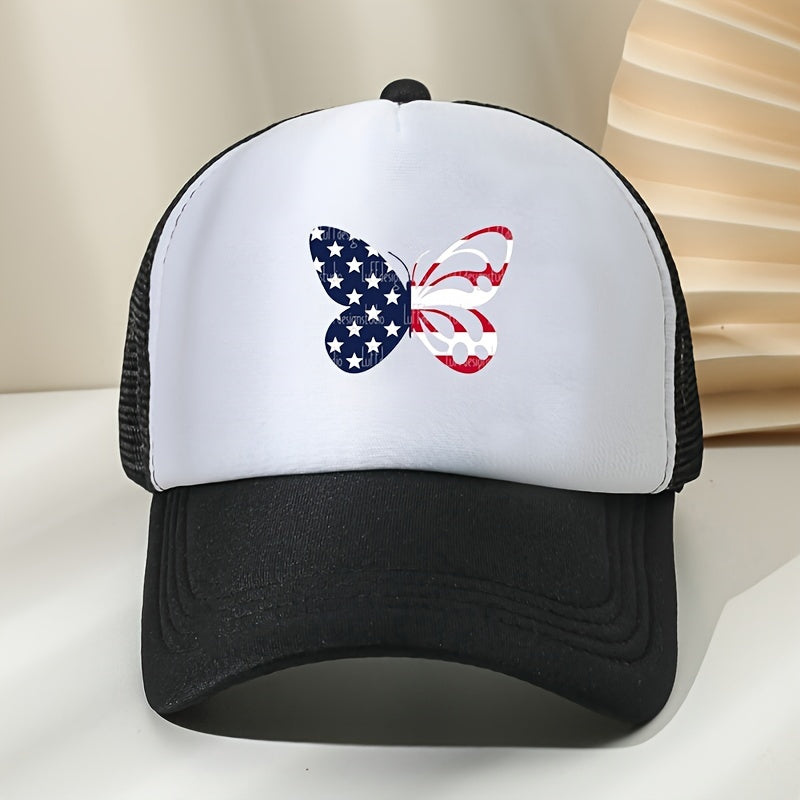 Cartoon Butterfly Pattern Baseball Cap Summer Sun Hat