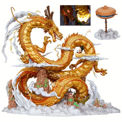 Golden Dragon Anime Model Ornament Statue Collection