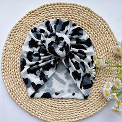 Baby Leopard Print Headband Soft Hat for Newborns