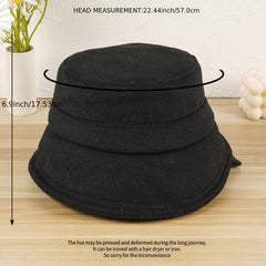 Plush Solid Bucket Hat Unisex Bucket Hat Bachelorette Party Matching Hats