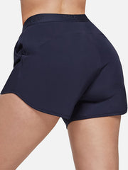 Women's Letter Print Running Shorts with Pocket