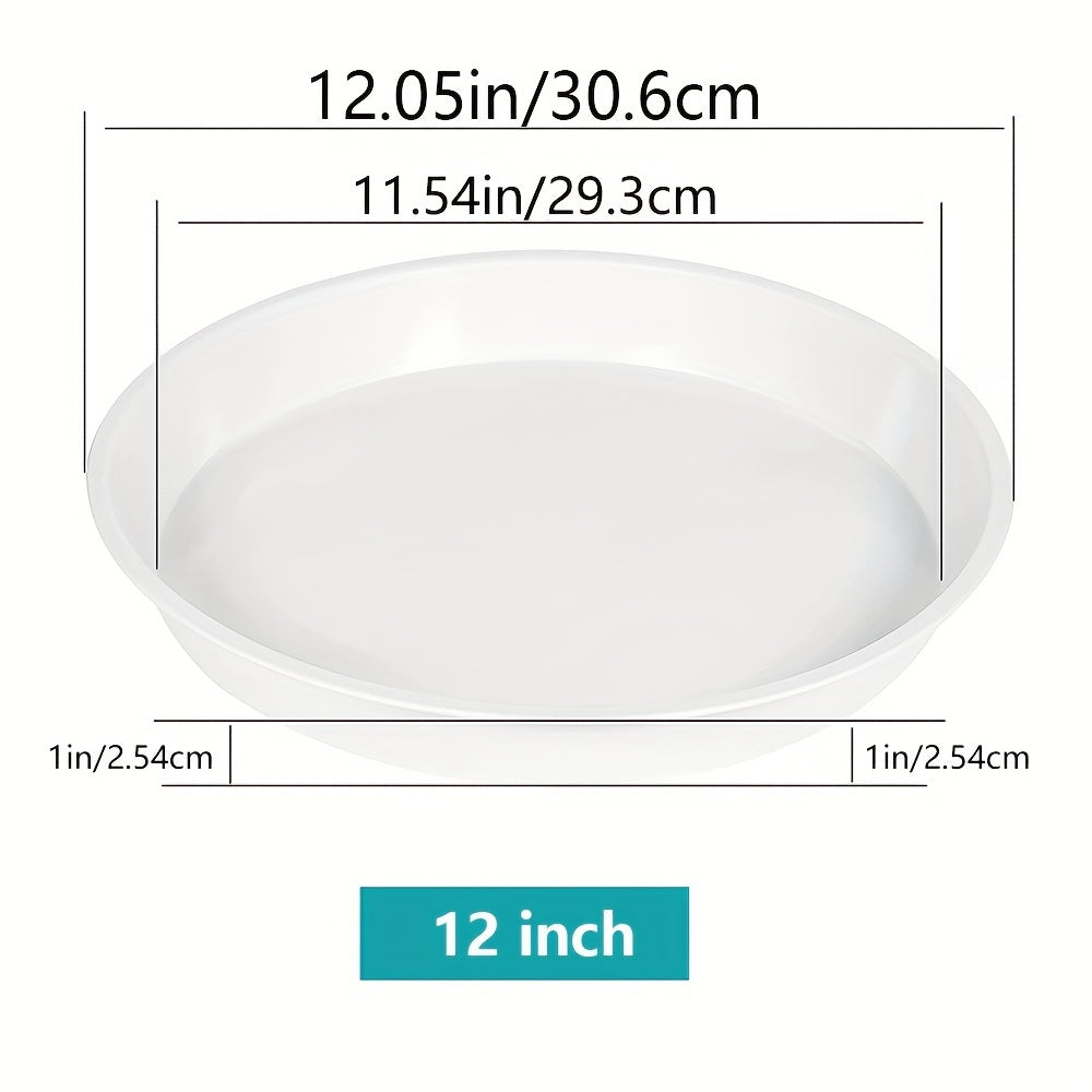 Plant Saucer 30 48 cm Round Tray for Pots - 6 Pack