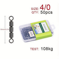High Speed 3 Roller Swivel Ring Fishing Line Connector