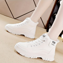 Women's Solid Tube Sneakers Comfortable Shockproof Sport Shoes