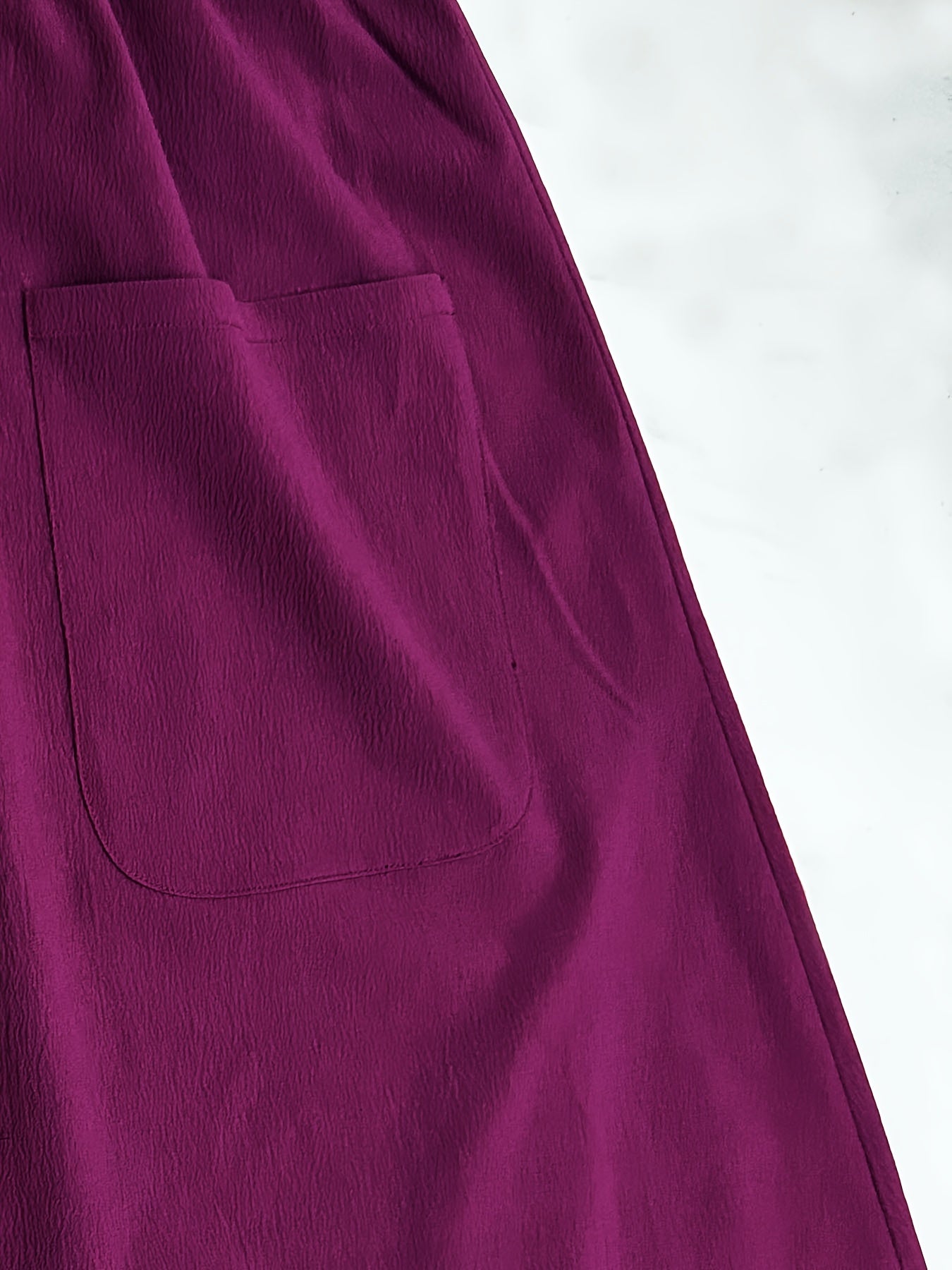 Solid Maxi Skirt With Pockets