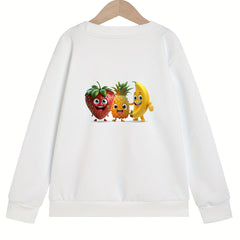 Girls' Fruits Graphics Sweatshirt - Fall Winter