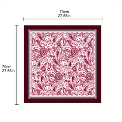 Vintage Paisley Print Bandana Graffiti Shawl Square Scarf For Women
