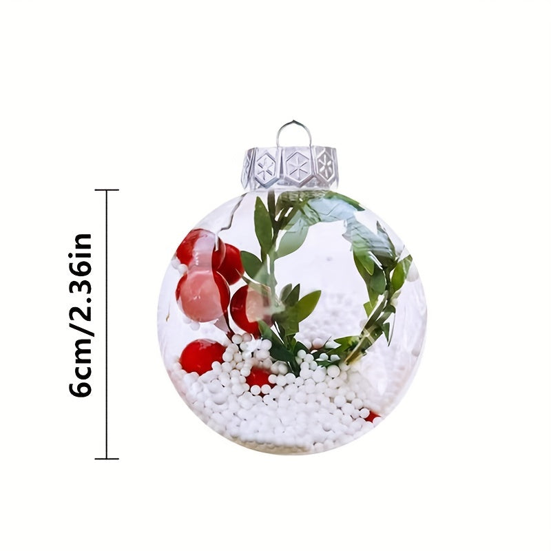 Christmas Ball Ornament Gift Decorations Snowman Shatterproof Hanging Baubles
