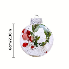 Christmas Ball Ornament Gift Decorations Snowman Shatterproof Hanging Baubles