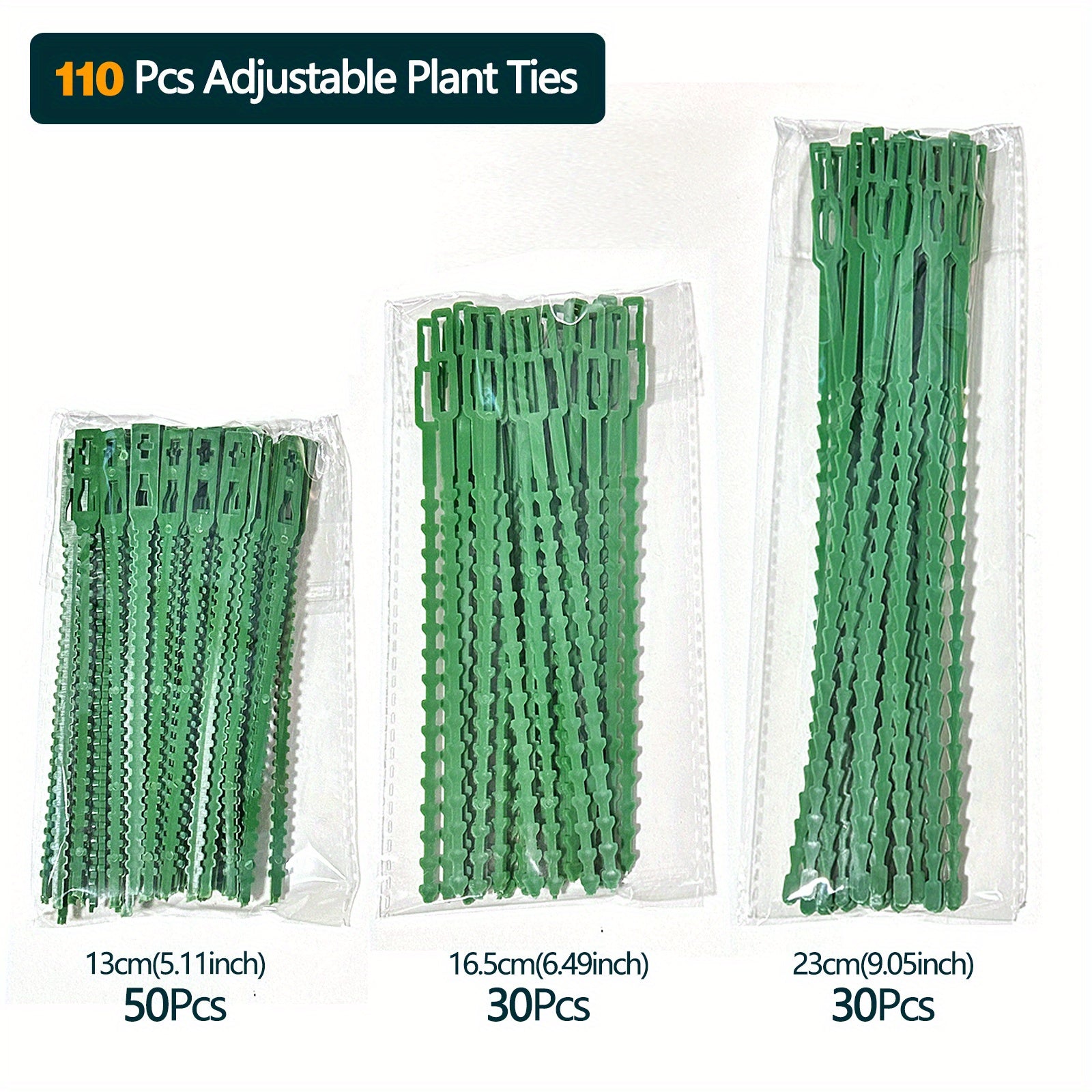 Adjustable Garden Plant Twist Ties Green Tie - Securely Tie Plants & Vines