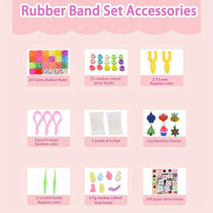20 Colors Rubber Bands Set Hair Styling Accessories Beginners Gift
