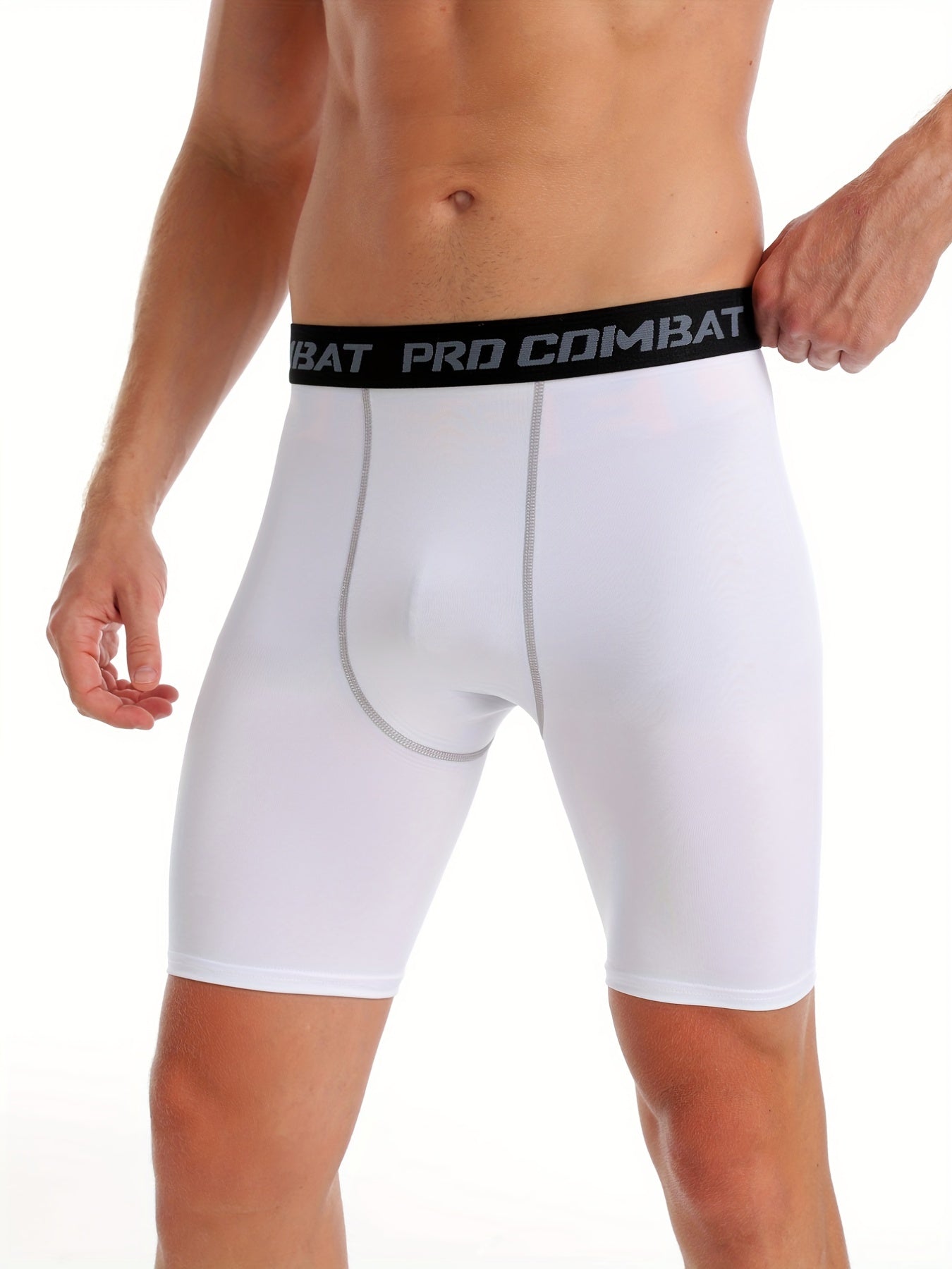 Men's Quick-Dry Compression Shorts for Basketball Running Cycling