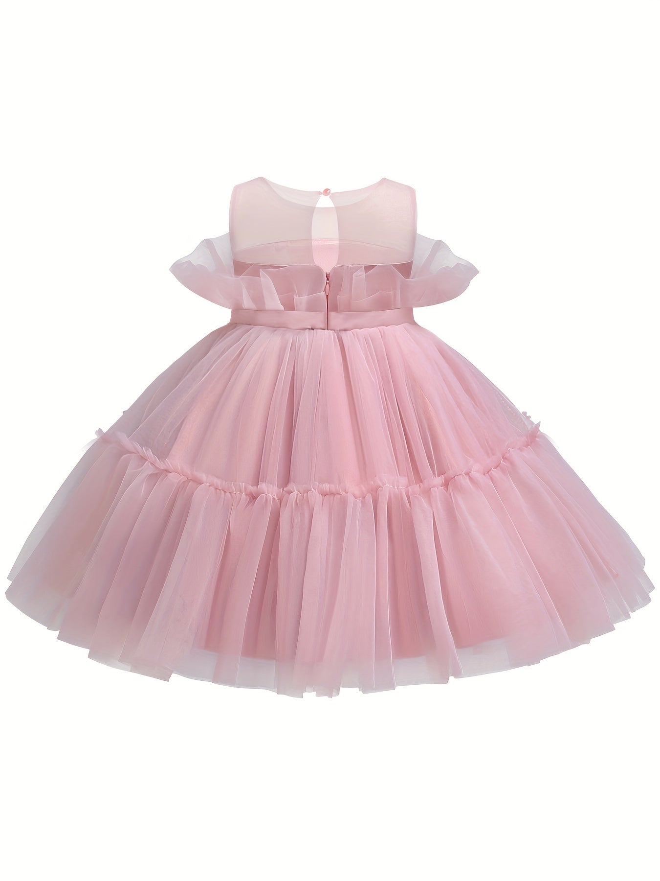 Toddler Girls Princess Dress with Hot Mesh Girls Holiday Dress