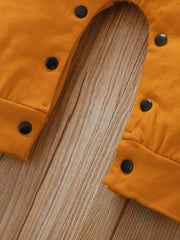 Classic Block Casual Jumpsuit Long Sleeve Hooded Romper