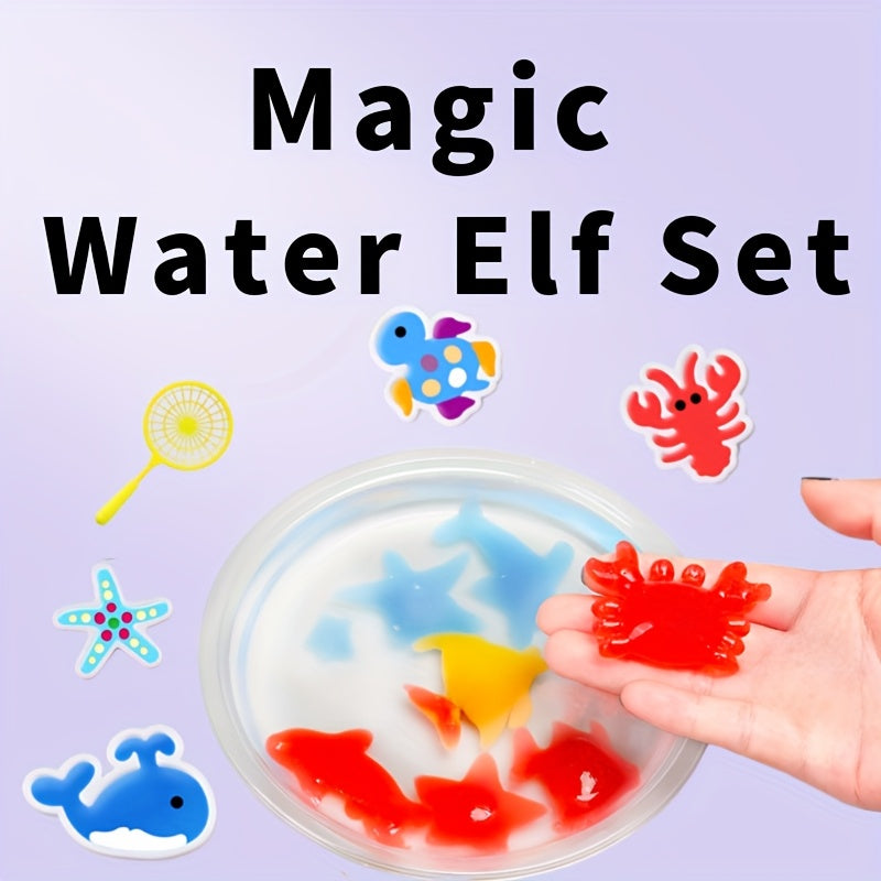 Magical Water Elf Kids Craft Kit - Ocean Series Models, 12 Bottles, 29pcs