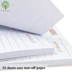 Meal Planner Notepad for Refrigerator - 52 Sheets Magnetic Organizer
