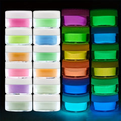 6 Color Set Luminous Powder for DIY Nail Art Resin Dye Jewelry Making