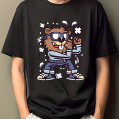 Men's Cartoon Print Hip Pop T-shirt