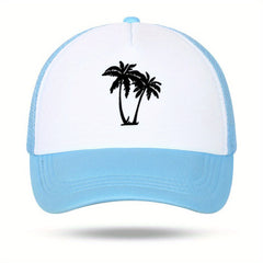 Coconut Tree Print Men's Sun Hat Outdoor Baseball Cap