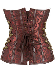 Strapless Corset Tummy Control Lace Up Body Shaper Lingerie