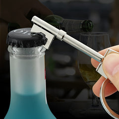 Multifunctional Keychain With Bottle Opener Metal Keyring Pendant