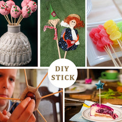 100pcs Wooden Dowel Sticks for Pennants Weddings Parties Toy